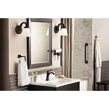 Moen Yb5103orb Voss Çift Bornoz Kancası, Yağlı Bronz 000 Açık Krem