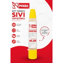 Mikro Çift Taraflı Sıvı Yapıştırıcı Güçlü Yapışma Hızlı Kuruyan Kağıt Karton Ahşap El İşi Tutkalı 1 Adet