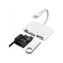 Concord Jh-0512 4in1 Lightning To Tf Sd Kart Kamera Adaptörü