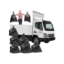 10 Adet 100x150 Ultra Kalın Hantal Boy Ev Taşıma Poşeti Taşınma Çuvalı Ambalaj Nakliye Torbası 13 X