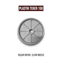Plastik Teker 150 ( 3 Adet )
