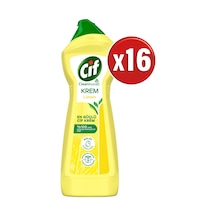 Cif Krem Yüzey Temizleyici Limon Kokulu 16 x 750 ML