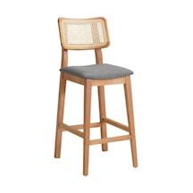 Zeus Hazeranlı Bar Sandalyesi Gri