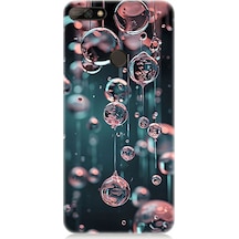 Huawei Y7 2018 Uyumlu Cam Baloncuklar Desenli Silikon Kılıf