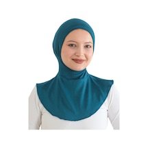 Modish Group Kadın Boyunluklu Hijab Tesettür Pratik Spor Bone - Sarı Turkuaz