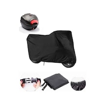 Kuba Çita 180-fc Arka Çanta Uyumlu Siyah Motosiklet Branda Su Geçirmez Dayanıklı Kumaş