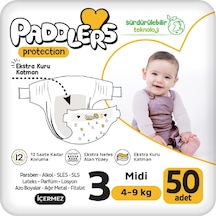 Protection Bebek Bezi 3 Numara Midi (4-9 Kg) 50 Adet – Jumbo Paket, Maksimum Koruma