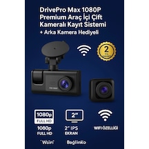3 Kameralı 1080p Araç İçi Kamera Lcd Ekranlı Geri Görüş Destekli Gece Görüşlü G Sensörlü