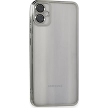 Newface Samsung Galaxy Uyumlu, A05 Kılıf Razer Lensli Silikon - Gümüş