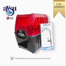 Su Arıtma Cihazı 5 Aşamalı 8 Lt. Pompasız - Kırmızı