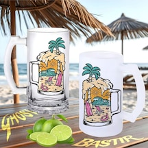 Palm Beer Buzlu Ya Da Buzsuz Bira Bardağı 003