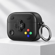 Lexroo Aple Airpods Pro 3 İle Uyumlu Gamepad Kulaklık Kılıfı Siyah