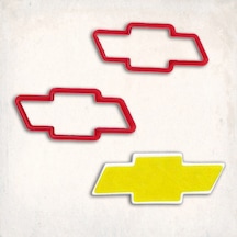 Chevrolet Logo Detay Kurabiye Kalıp Seti 2 Li KIrmızı