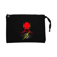 Flash Siyah Clutch Astarlı Cüzdan / El Çantası