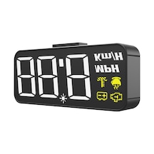 Jeehugo 3.7 İnç Sürücü Parametre Gösterici, Evrensel Araç Hud Projeksiyonu, Kafa Aşağı Düşürmeden Güvenli Sürüş