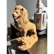 13cm Aslan Figürü Modern Tasarım Pla Biblo Güç Temalı Aslan Heykelcik