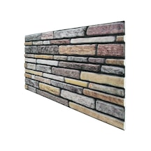 5 Adet X Kesme Taş Desenli 3D Strafor Köpük Duvar Kaplama Paneli (446785892)