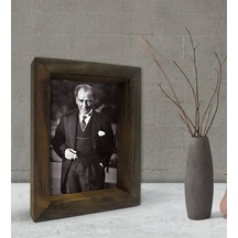 Bk Gift Atatürk Tasarımlı Dekoratif Doğal Masif Ahşap Çerçeve 15X (500609813)