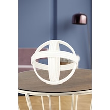 Satürn Metal Aksesuar Beyaz 15 Cm