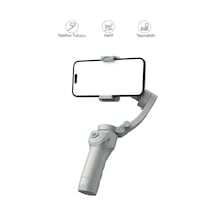Tripod Gimbal Özellikli Çok Amaçlı Selfie Çubuğu M01 Gri