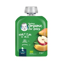 Gerber Organik Elmalı Muzlu Armut Püresi 90 G - 6 Adet Tarı