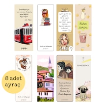 8'li Kitap Ayracı Ortaya Karışık