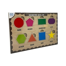 Ca Games Ahşap Puzzle Geometrik Şekiller 19x29