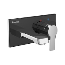 Teska Quasar Camlı Ankastre Lavabo Bataryası