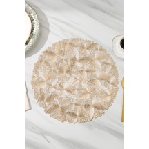 Digithome 6 Lı Amerikan Servisi Supla Yuvarlak Gold 38 Cm Acr-625/20