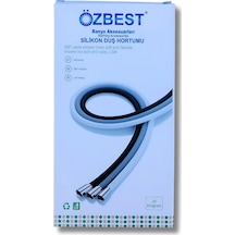 Özbest Silikonlu Duş Hortumu Gri 1.5m