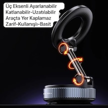 Yeni Ultra Vakum Vantuzlu Güçlü Manyetik Magsafe Uyumlu 360 Derece Ayarlanabilir Araç İçi Masaüstü Telefon Tutucu 2 Mixed