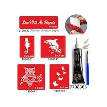 Hint Kınası Ve Şablonla Geçici Dövme Yapma Seti Set 42