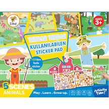 Lino Tekrar Kullanılabilen Sticker Pad Hayvanlar Ls-600 Gko
