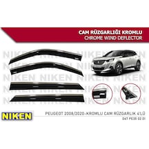 Peugeot 2008 Kromlu Cam Rüzgarlığı 2020 Sonrası Niken Marka