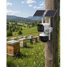 Güneş Enerjili Çiftlik Kamerası 9mp 4g Sım Kartlı Solar Güvenlik Kamerası 2 Yıl li Mh-hs4202-3773