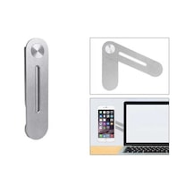 Zore F21 Laptop - Monitör Telefon Tutucu-Gümüş-Gümüş