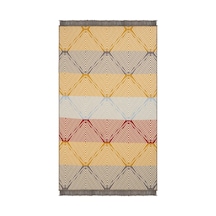 Lovely 2412 B Renkli Kilim Makinede Yıkanabilir Çift Taraflı Akrilik İnce Banyo Balkon Mutfak Kilimi 1