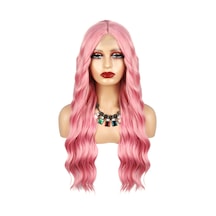 Pembe Dalgalı Tül Peruk Diğer
