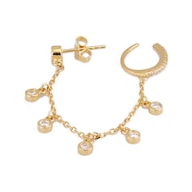 Charm Gümüş Kıkırdak Ms2521 Altın Altın