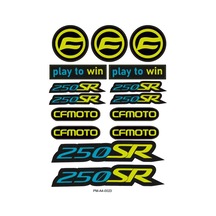 Cfmoto 250sr Motosiklet Çoklu Sticker Seti 02