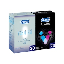 Durex Yok Ötesi Ulltra Kaygan Prezervatif 20'li + Extreme Prezervatif 20'li