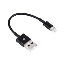 Rogfer 8 Pin - Usb Sync Veri / Şarj Kablosu, Kablo Uzunluğu: 13cm Siyah