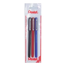 0.7 Mm Yağ Bazlı Kapaklı Roller Kalem - İzee Siy-kır-mav Tek Renk