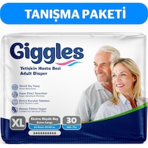 Giggles Hasta Bezi Yetişkin Bel Bantlı Tekstil Yüzey Ekstra Büyük Xl 30 Adet Tekli Pk XL
