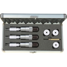 Asimeto İki Ve Üç Nokta Temaslı İç Çap Mikrometre Seti Mekanik 6-12mm As-209638