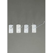 Uzmangrupraf 15 Cm - 50 Adet Vidalı Kanca - Kanca - Raf Aksesuarı -Raf Kancası