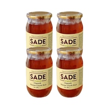 Sade Organik Süzme Çiçek Balı 460 Gr. 4 Lü Paket
