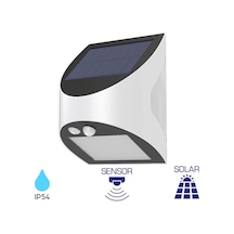 Güneş Enerjili Solar Duvar Lambası 3w-6500k-ıp54 Beyaz