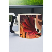 Hollow Knight Silksong Baskılı Seramik Lüks Kupa 1 Adet Özel Siyah Kulp Dalga Kulp V4d Çok Renkli