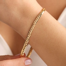 Sembol Gold 14 Ayar Altın Gurmet Bileklik 5mm Çok Renkli